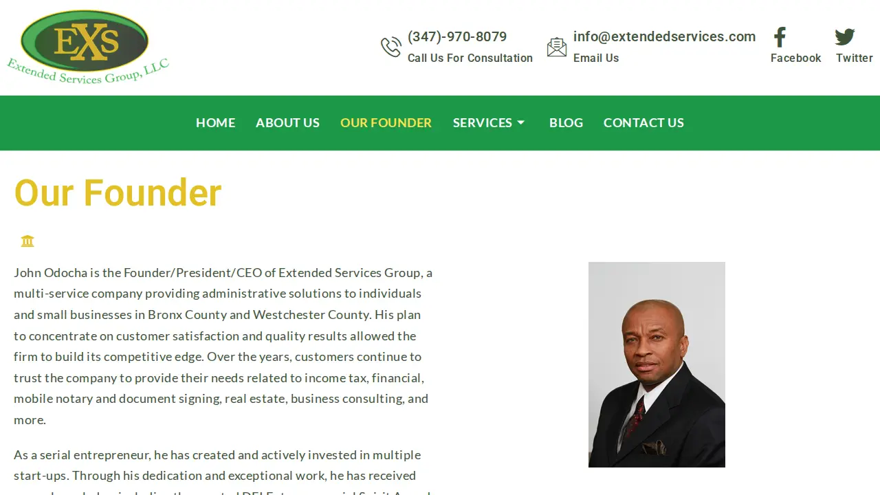 Extended Services Group, LLC page