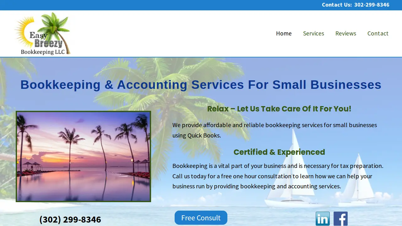 Easy Breezy Bookkeeping website