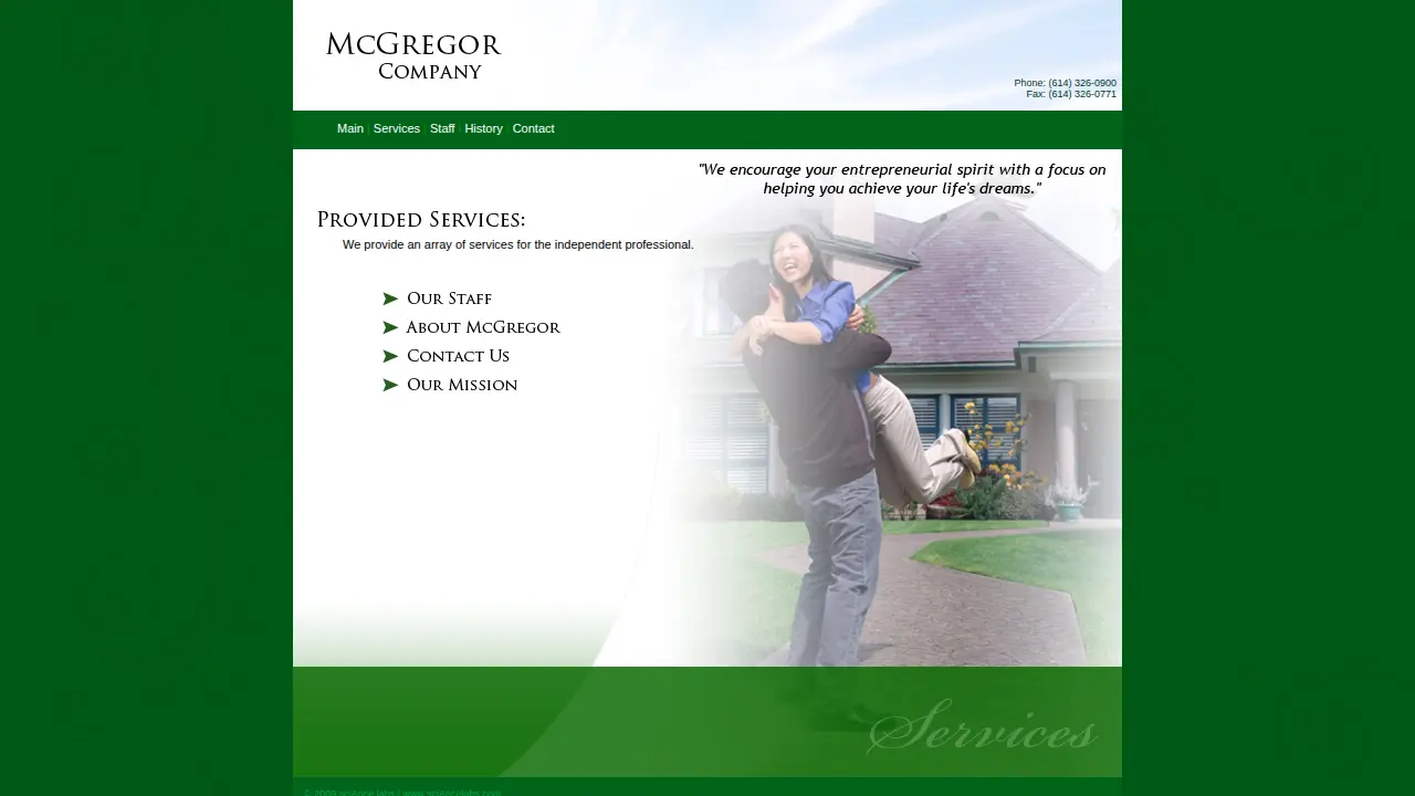 McGregor Company page
