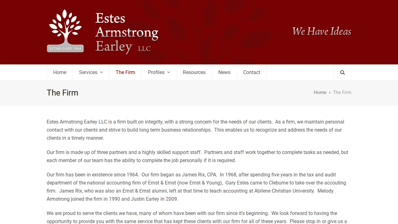 Estes Armstrong Earley LLC CPA's page