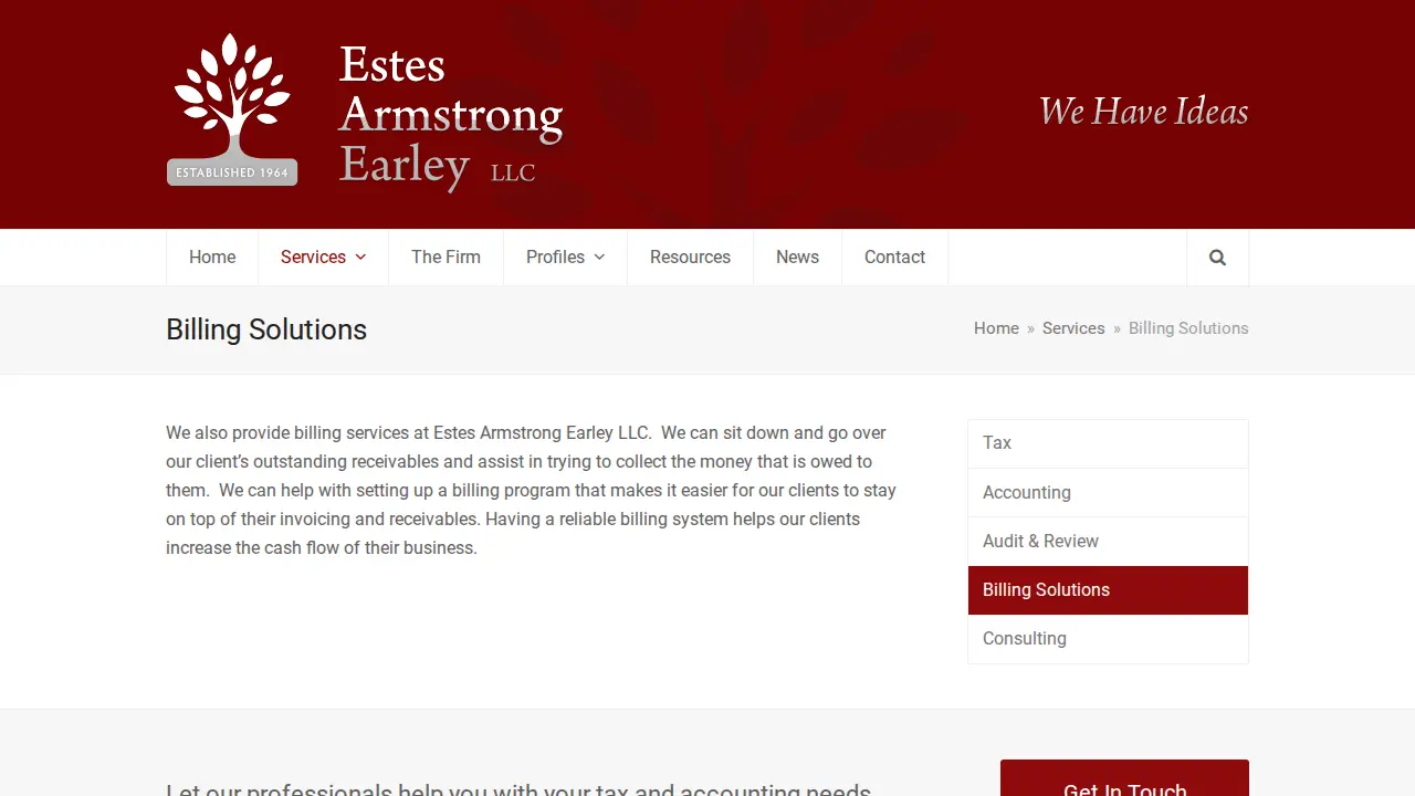 Estes Armstrong Earley LLC CPA's page