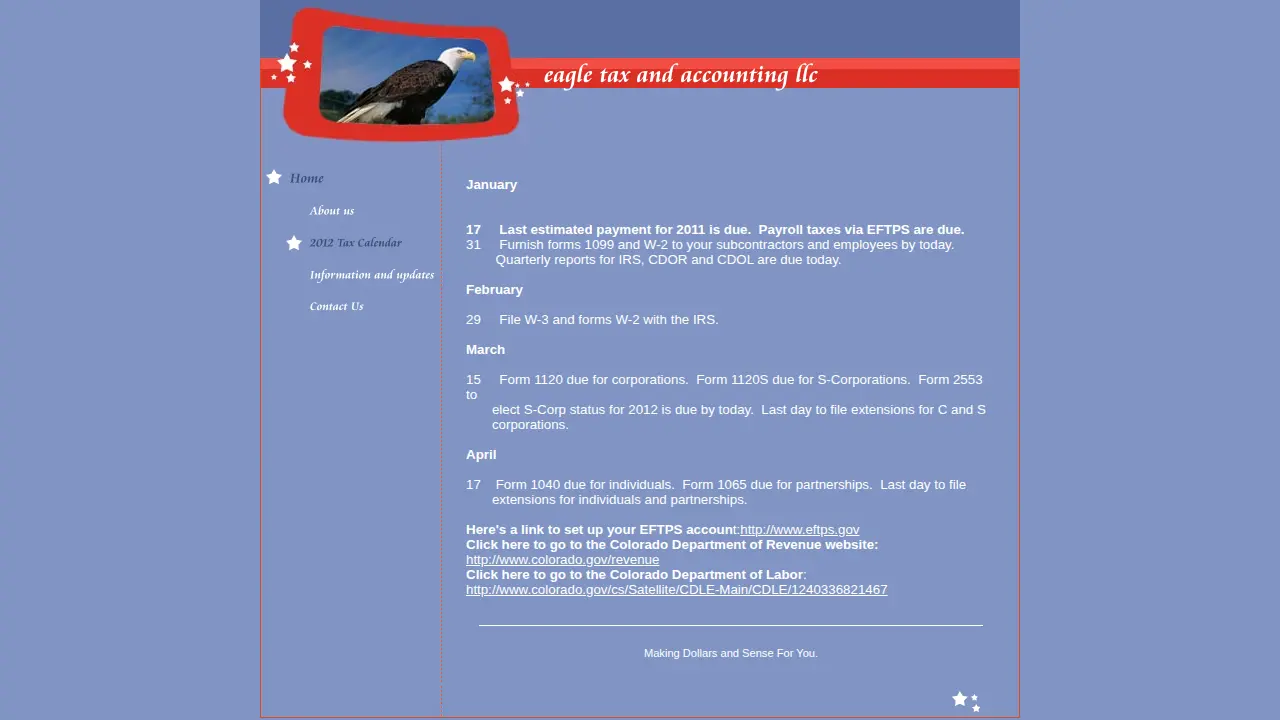 eagle tax & accounting llc page