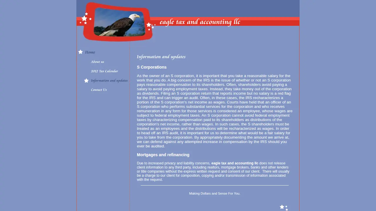 eagle tax & accounting llc page