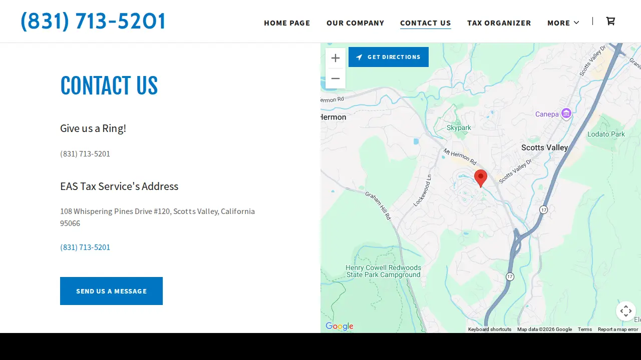 EAS Tax Services page