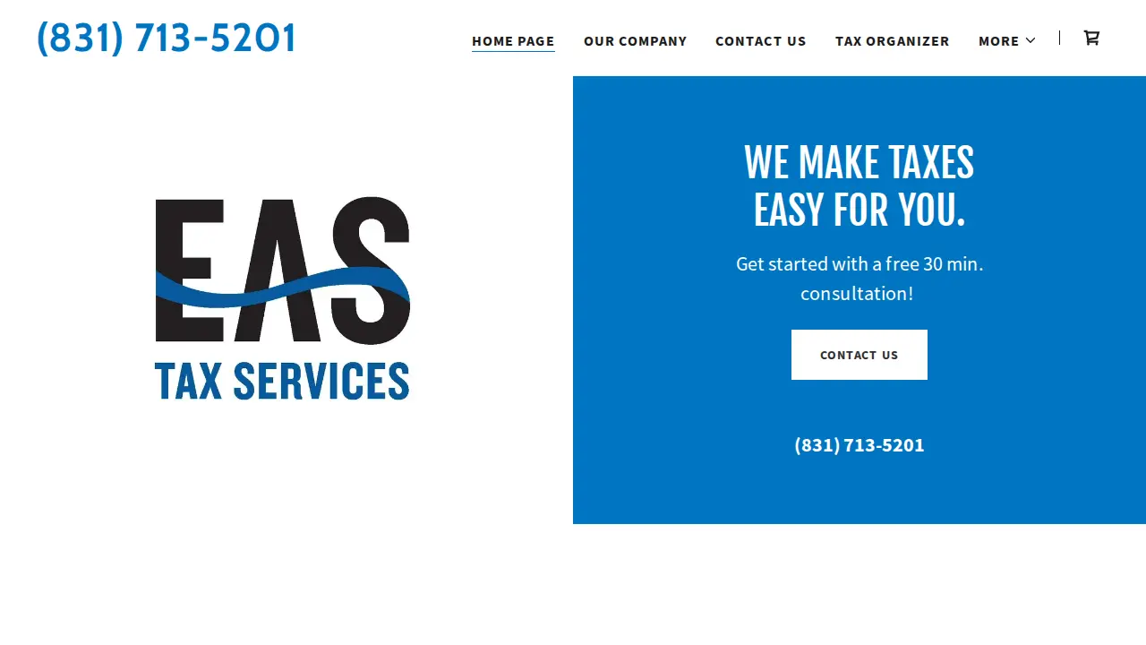 EAS Tax Services page