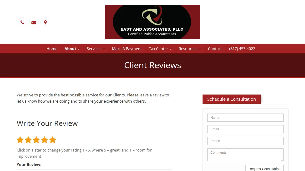 East and Associates, PLLC page