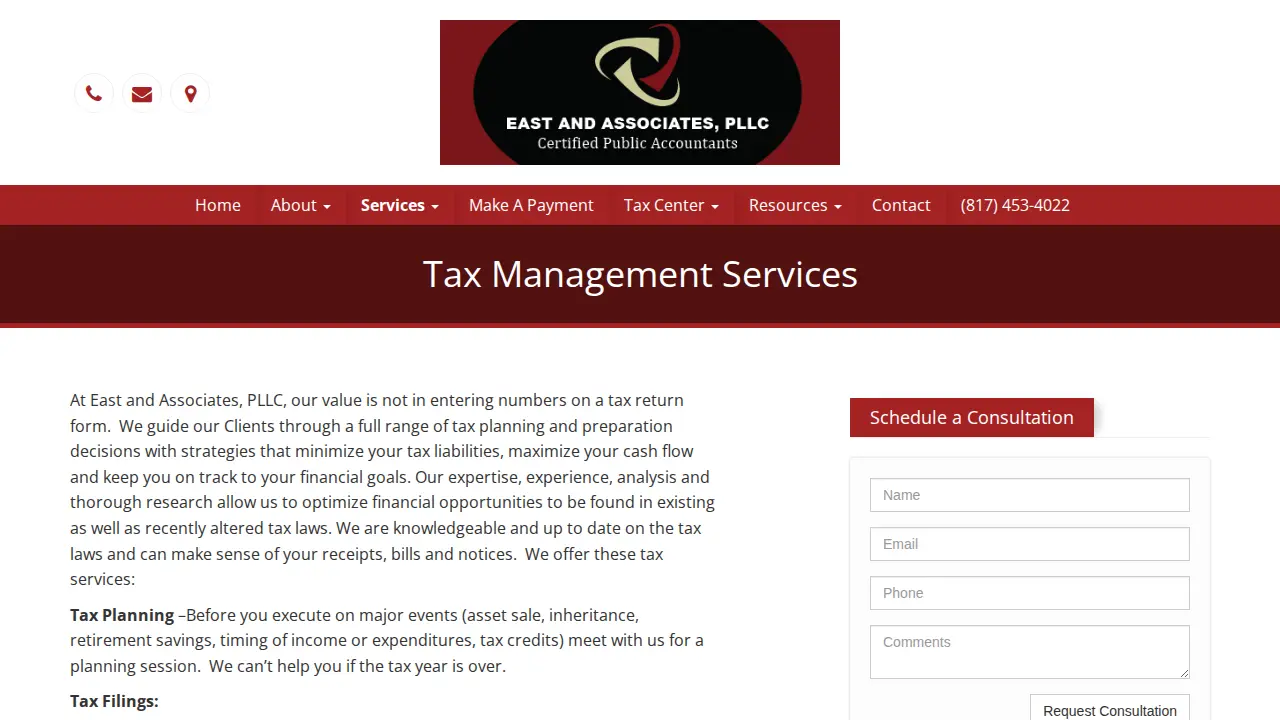 East and Associates, PLLC page