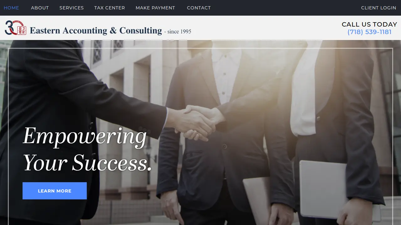 Eastern Accounting & Consulting page