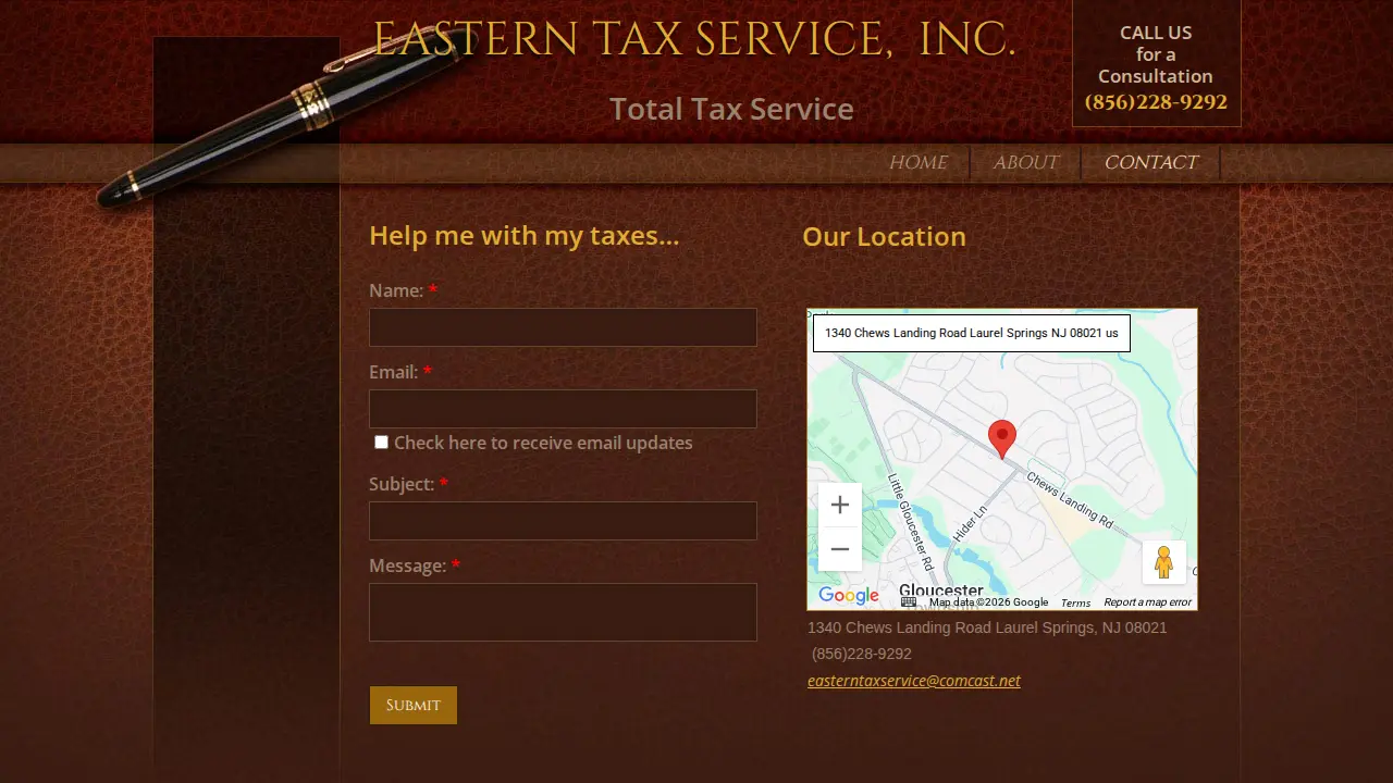 Eastern Tax Services Inc page