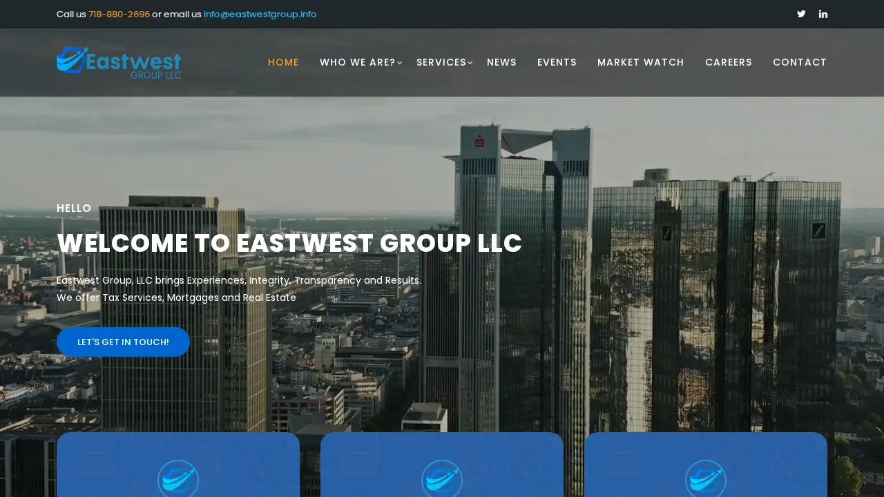 Tax Preparation - EastWest Group