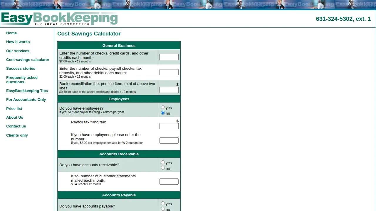 Easybookkeeping page