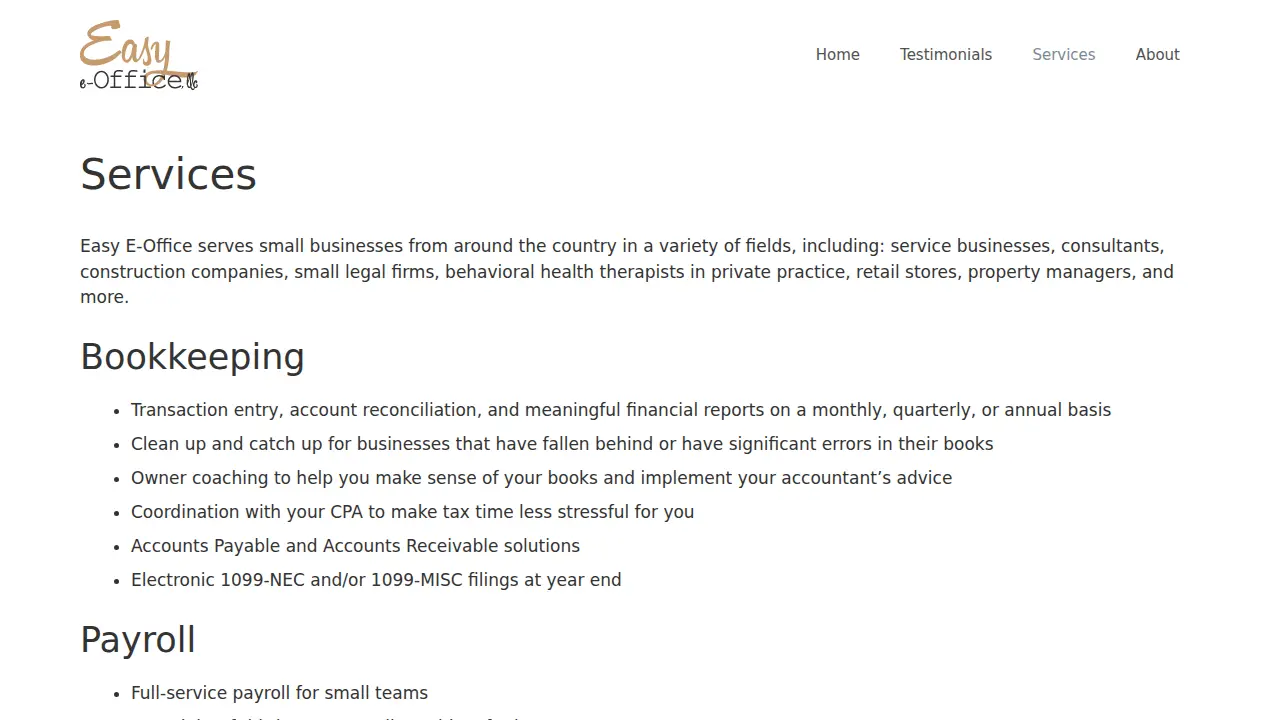 Easy E-Office, LLC page