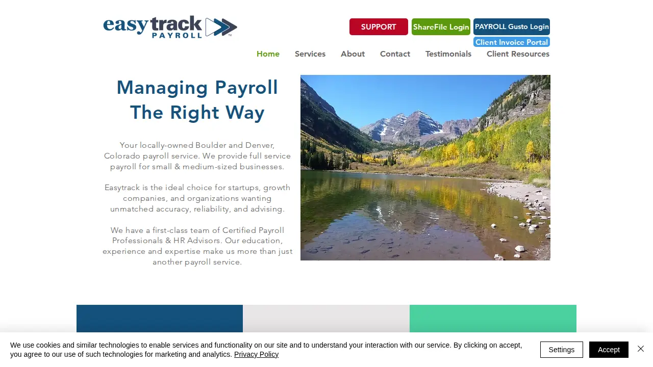 Easytrack Payroll LLC website