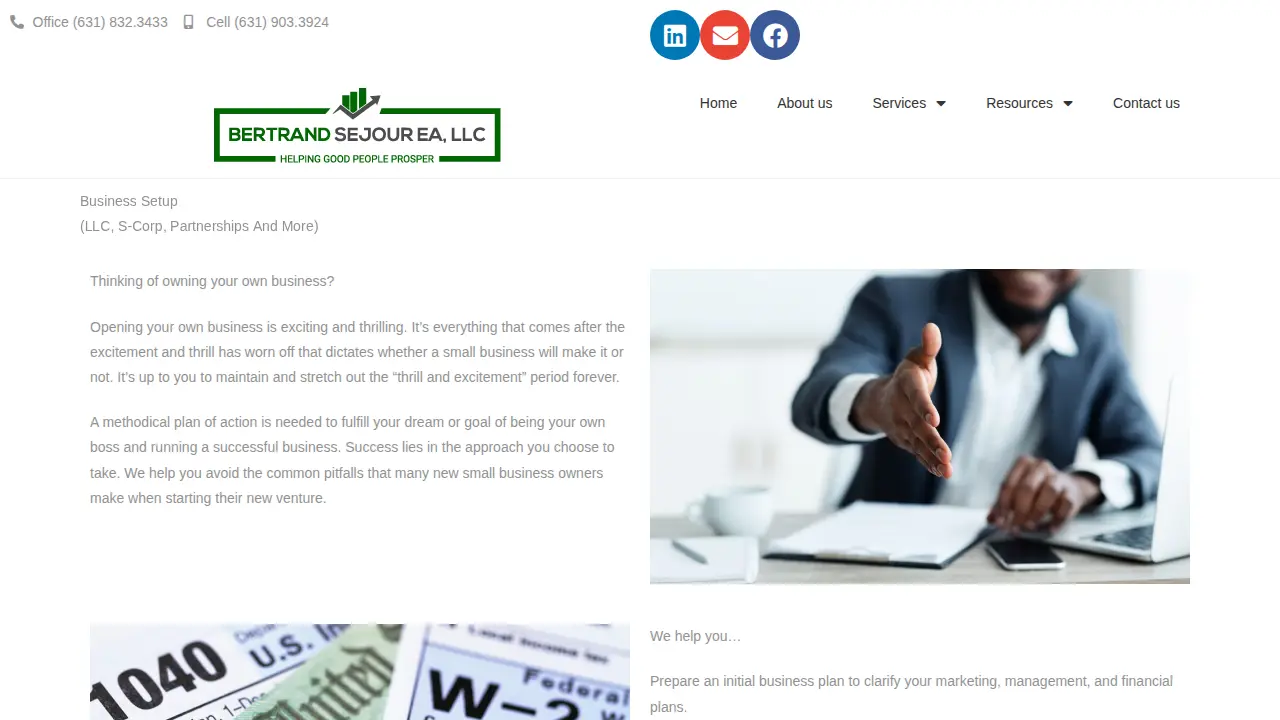 Bertrand Sejour EA, LLC page