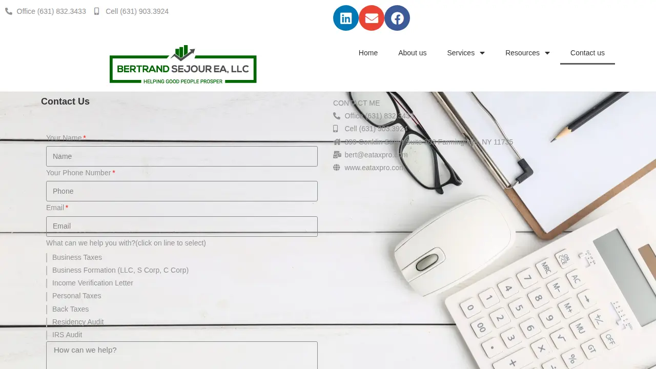 Bertrand Sejour EA, LLC page