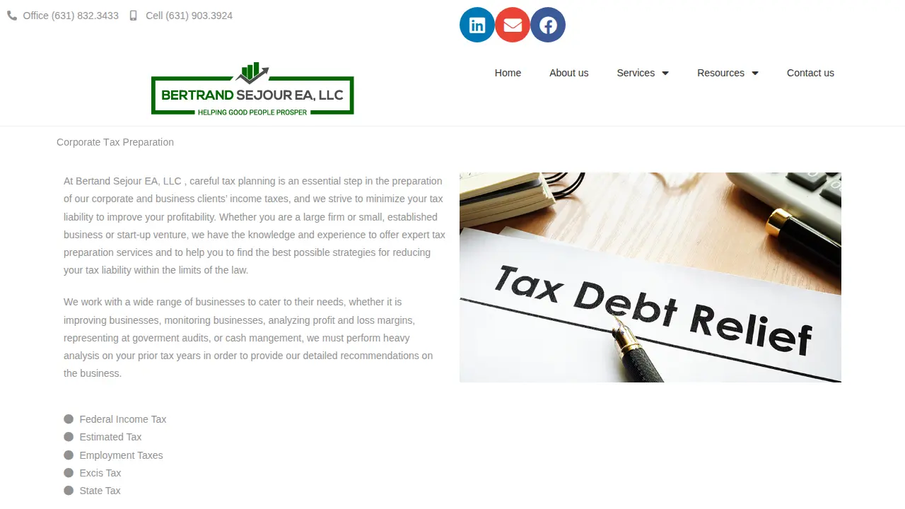 Bertrand Sejour EA, LLC page