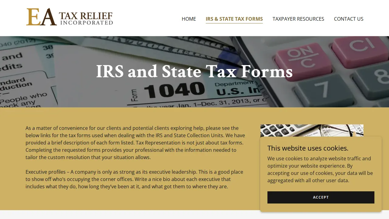 EA Tax Relief, Inc. (Long Island) page