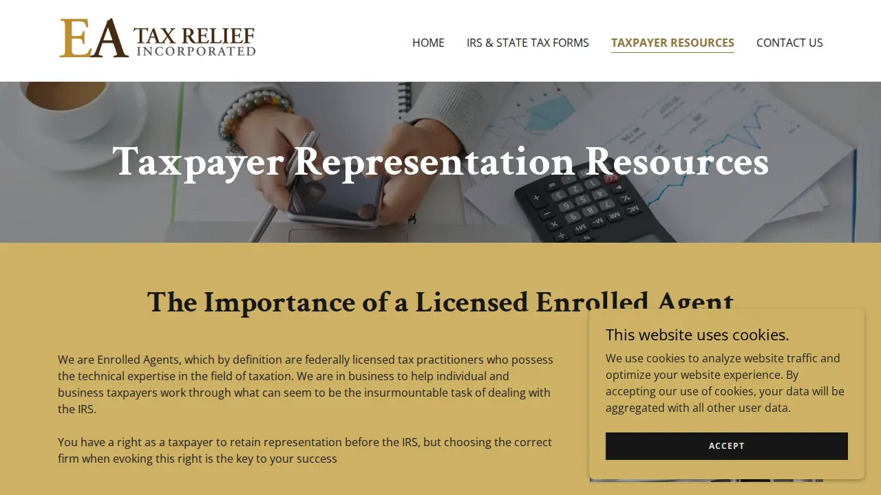 EA Tax Relief, Inc. (Long Island) page