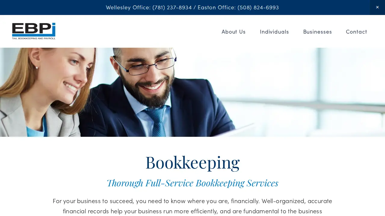 EBPI | Tax, Bookkeeping & Payroll page