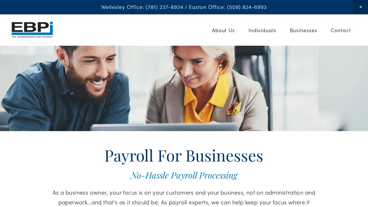 EBPI | Tax, Bookkeeping & Payroll page