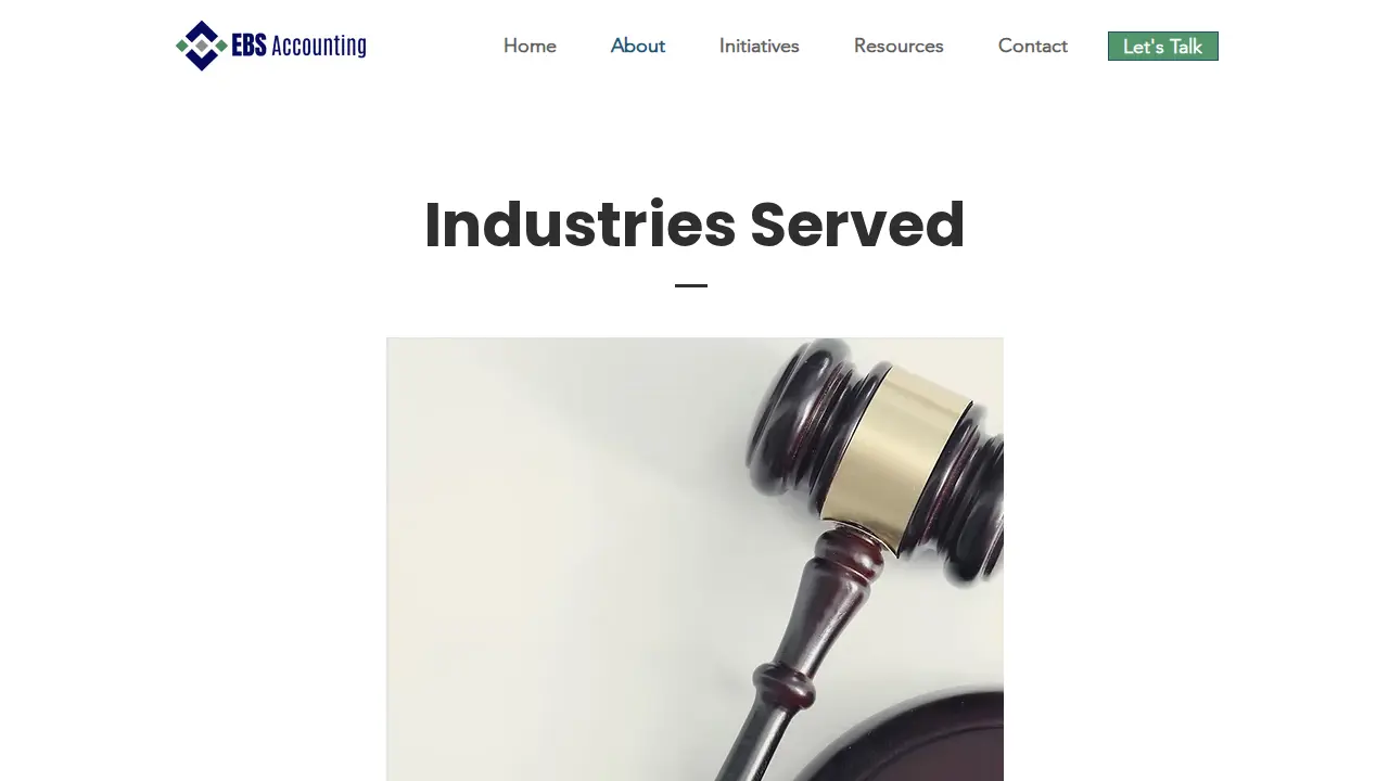 EBS Accounting page