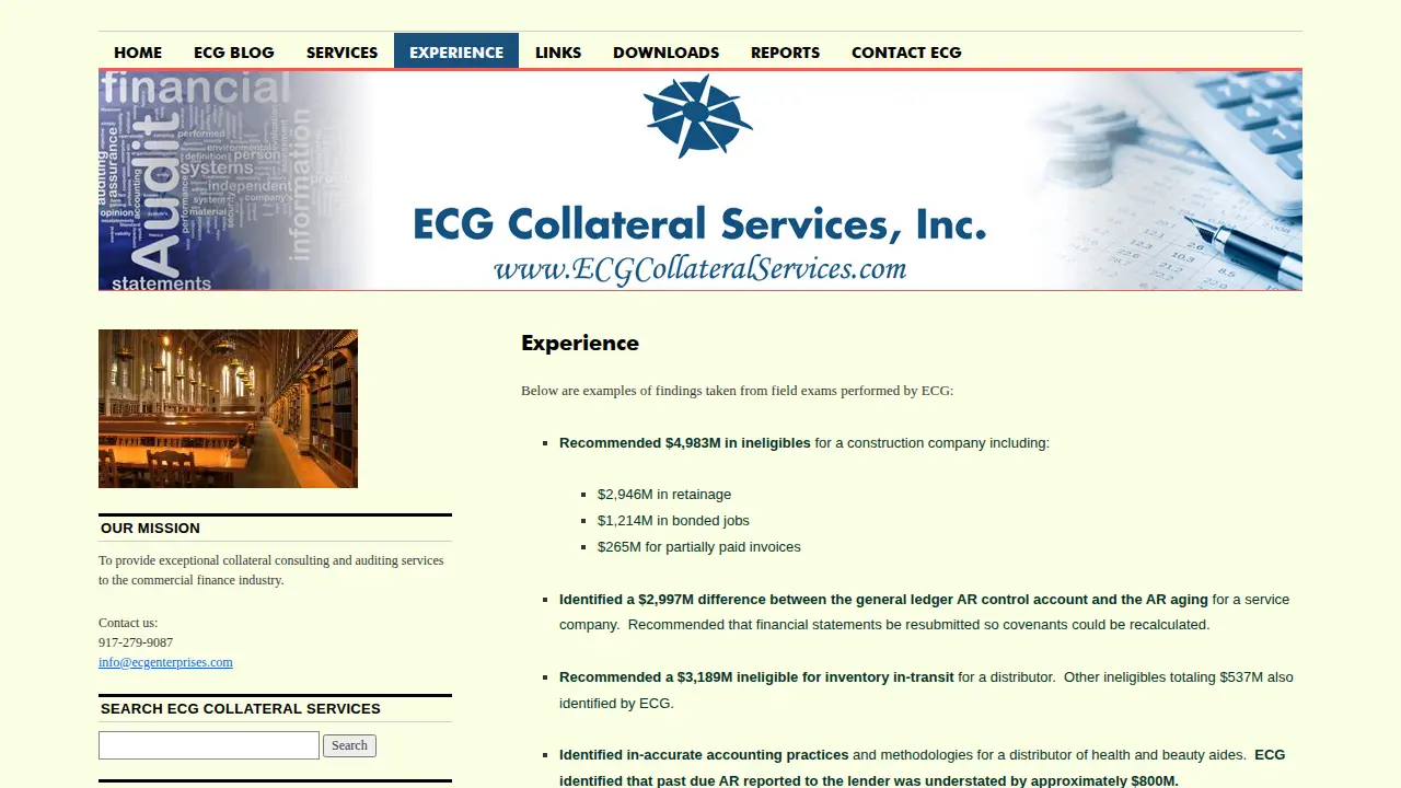 ECG Collateral Services, Inc. page