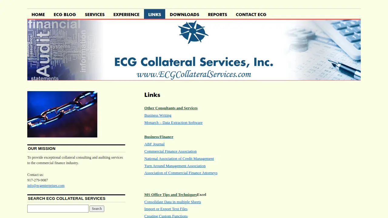 ECG Collateral Services, Inc. page