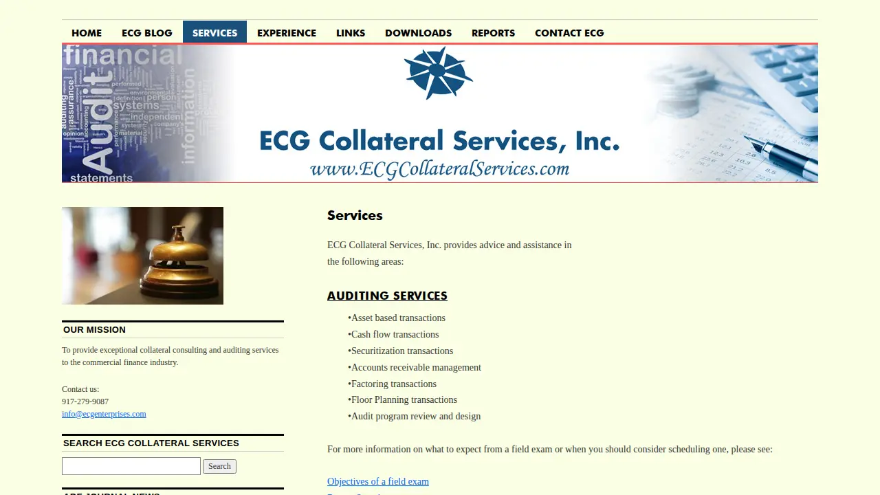 ECG Collateral Services, Inc. page