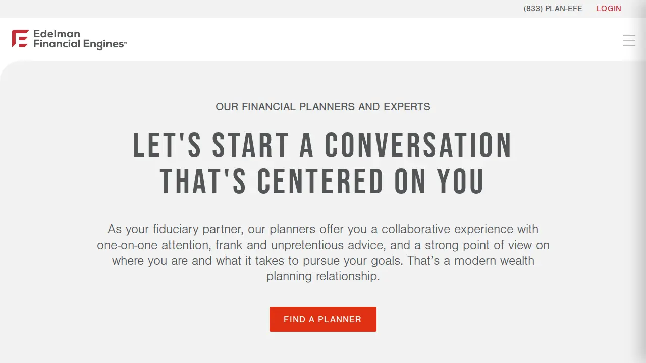 Edelman Financial Engines page