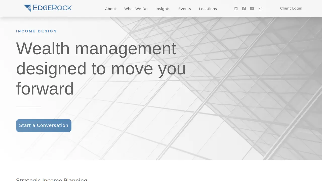 EdgeRock Wealth Management page
