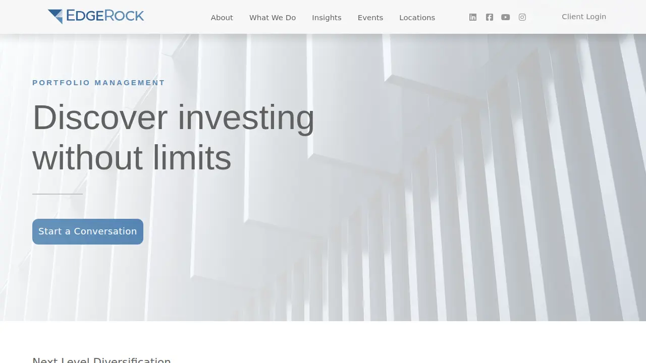 EdgeRock Wealth Management page
