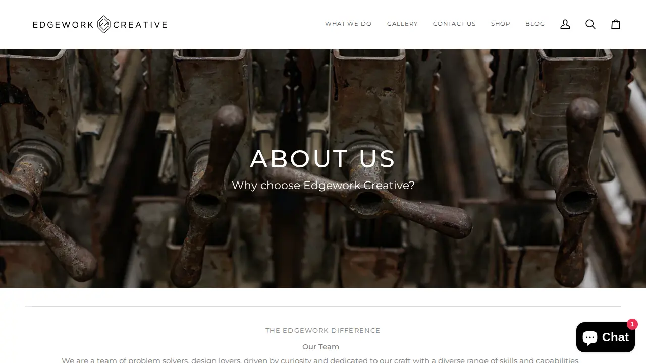 Edgework Creative page