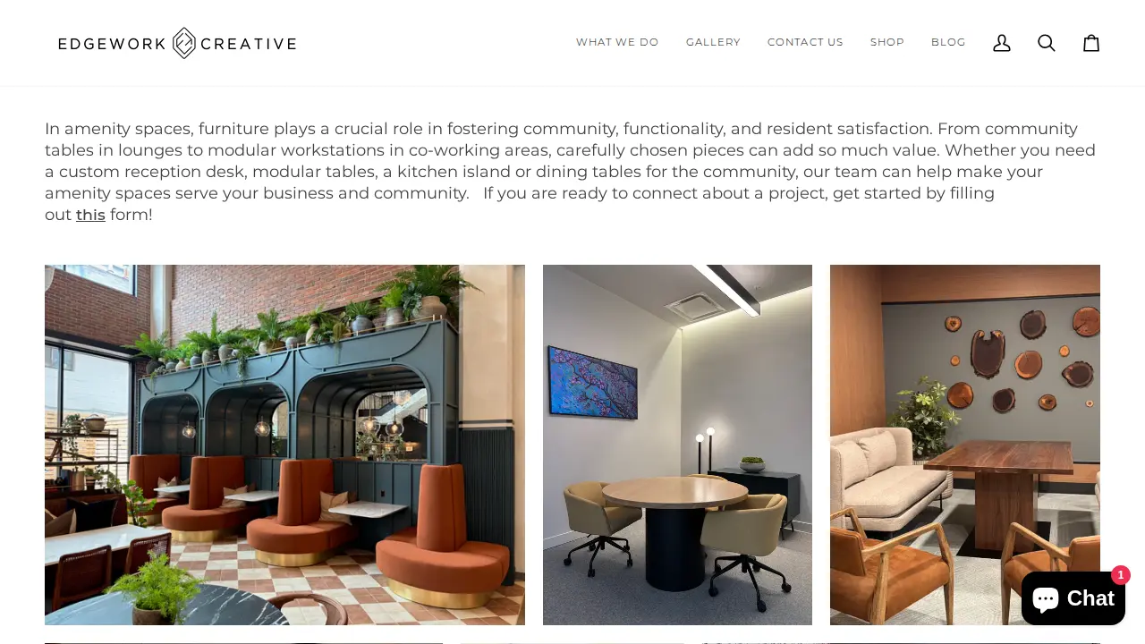 Edgework Creative page