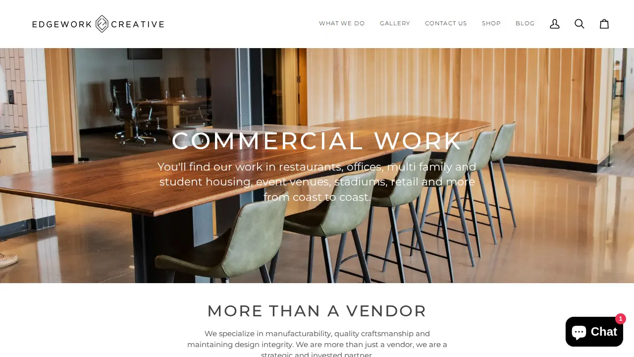 Edgework Creative page