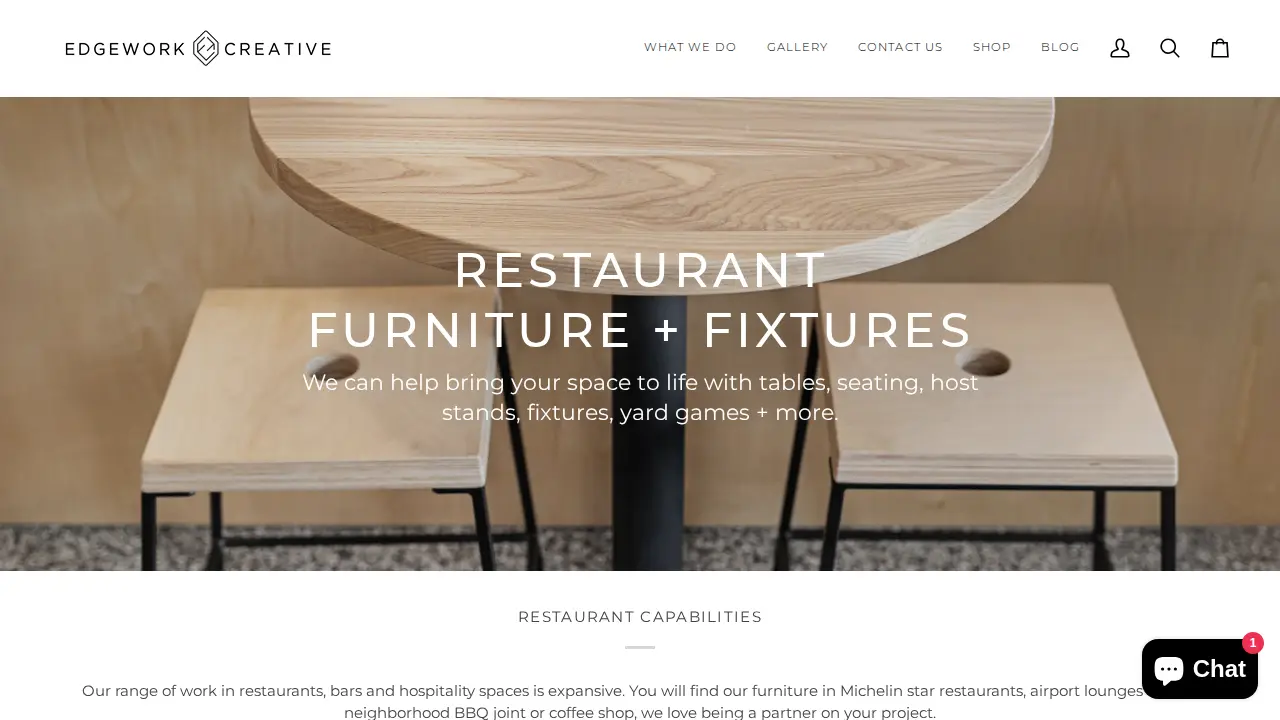 Edgework Creative page