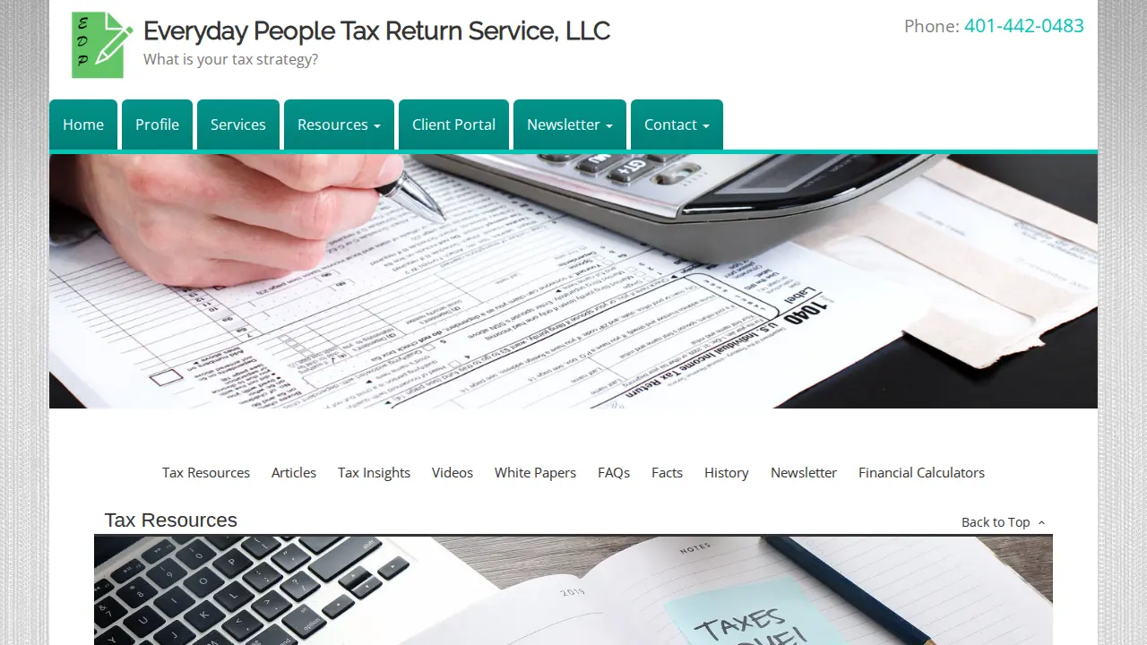 Everyday People Tax Return Service LLC page