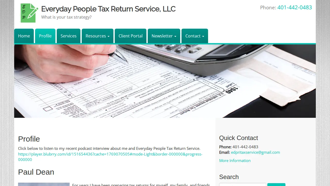 Everyday People Tax Return Service LLC page