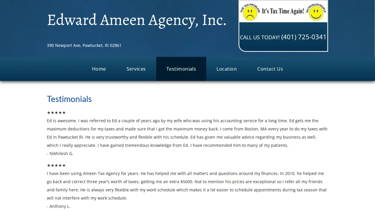 Edward Ameen Agency, Inc. page