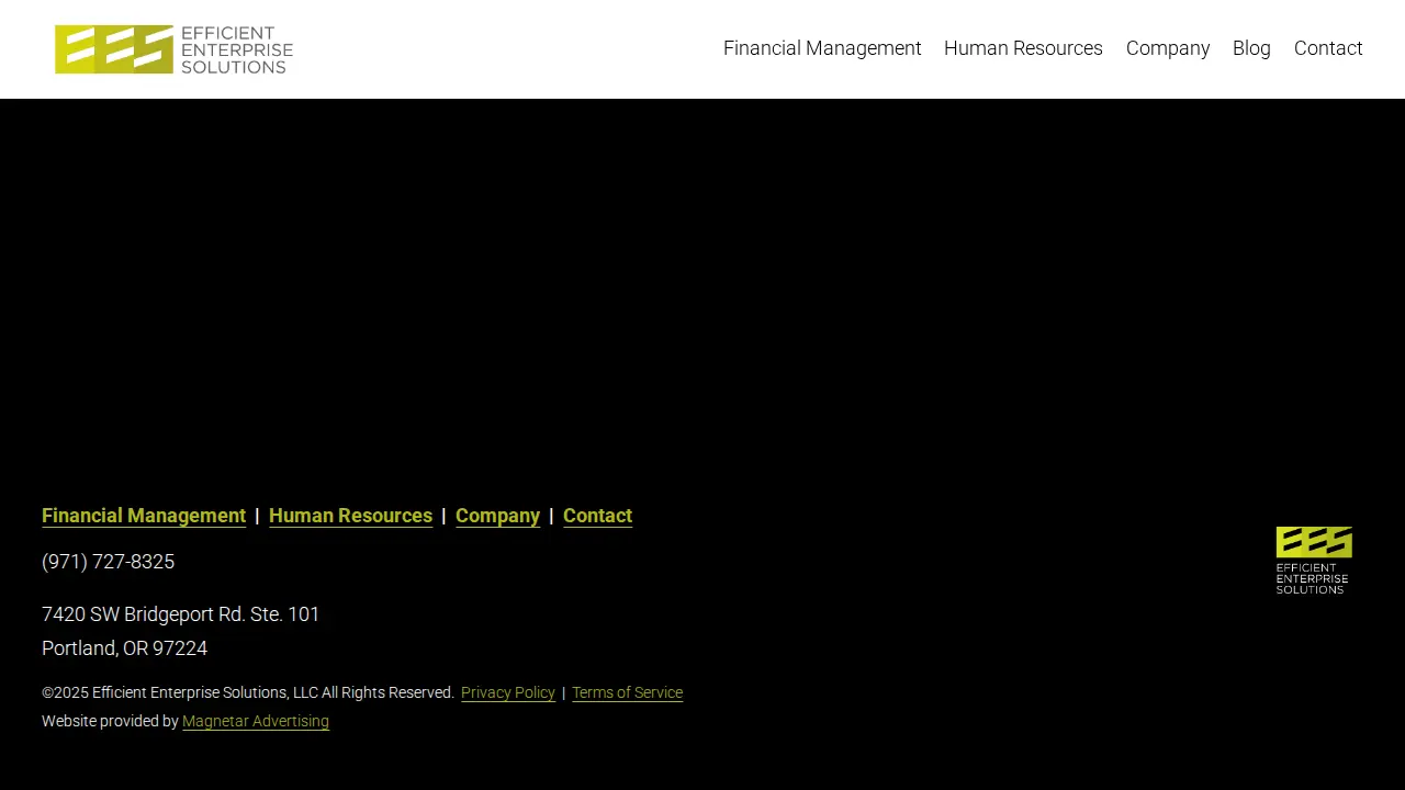 Efficient Enterprise Solutions page