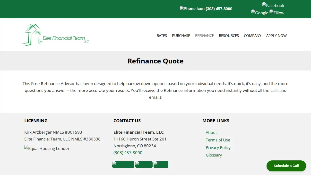 Elite Financial Team, LLC page