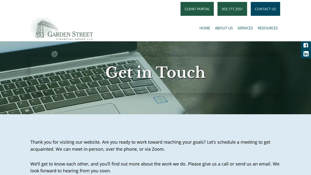 Garden Street Financial Group page