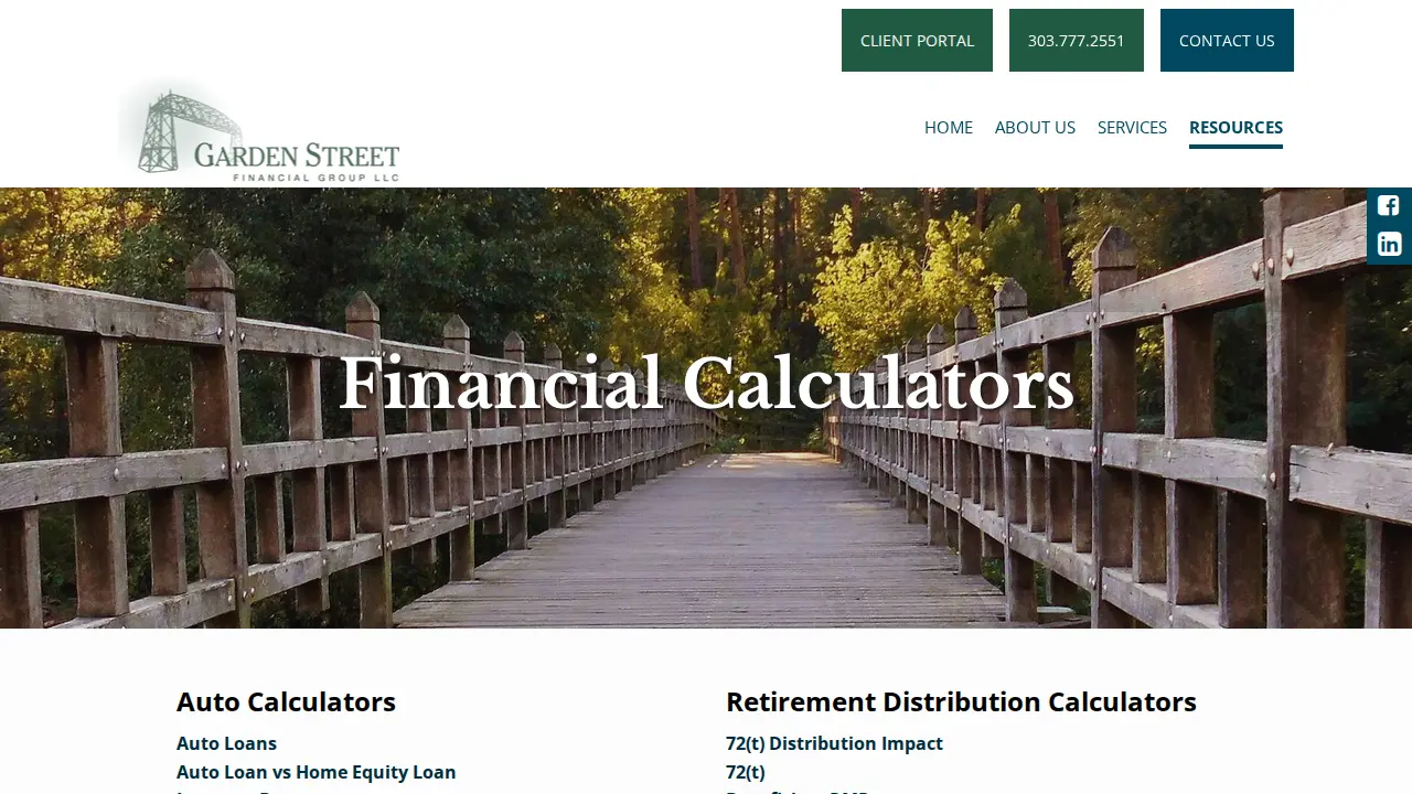 Garden Street Financial Group page