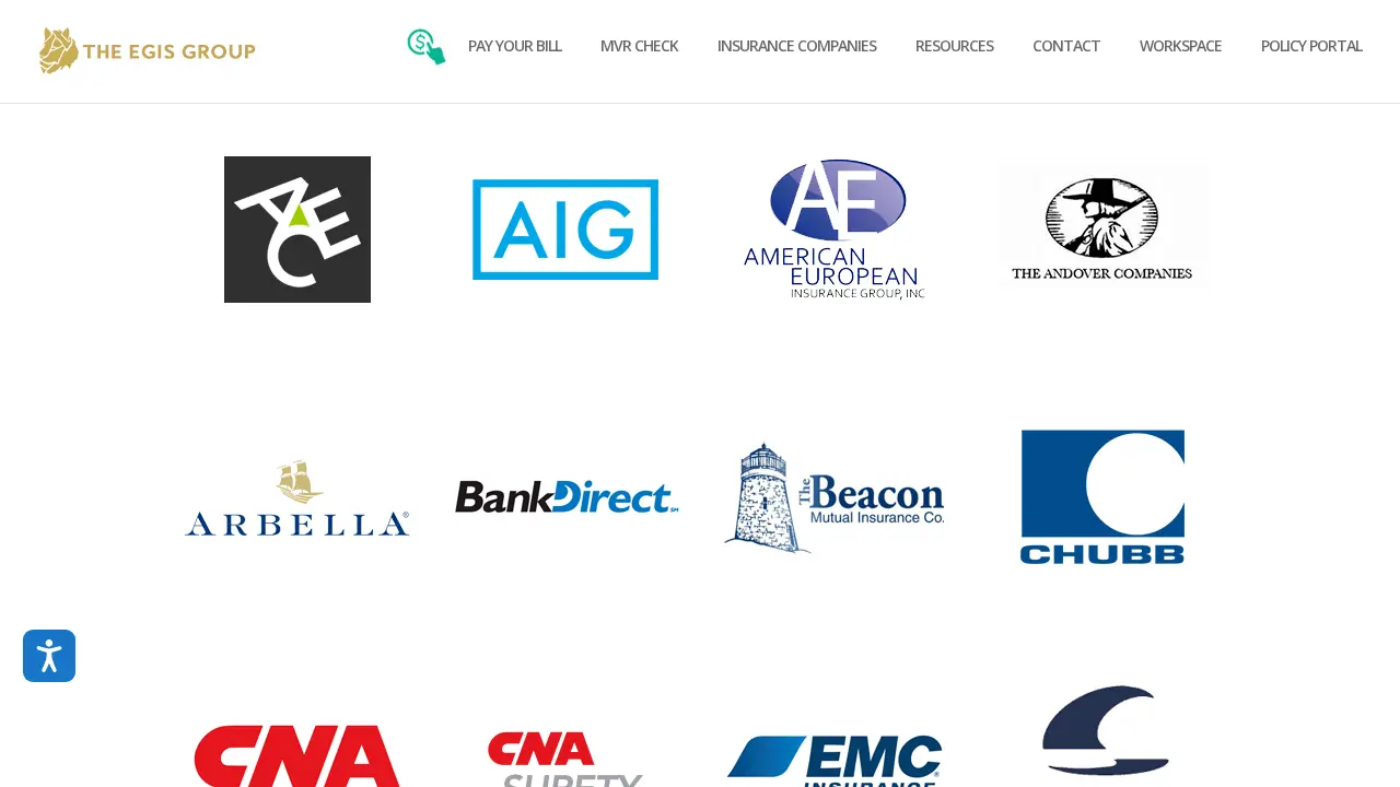 The Egis Group page