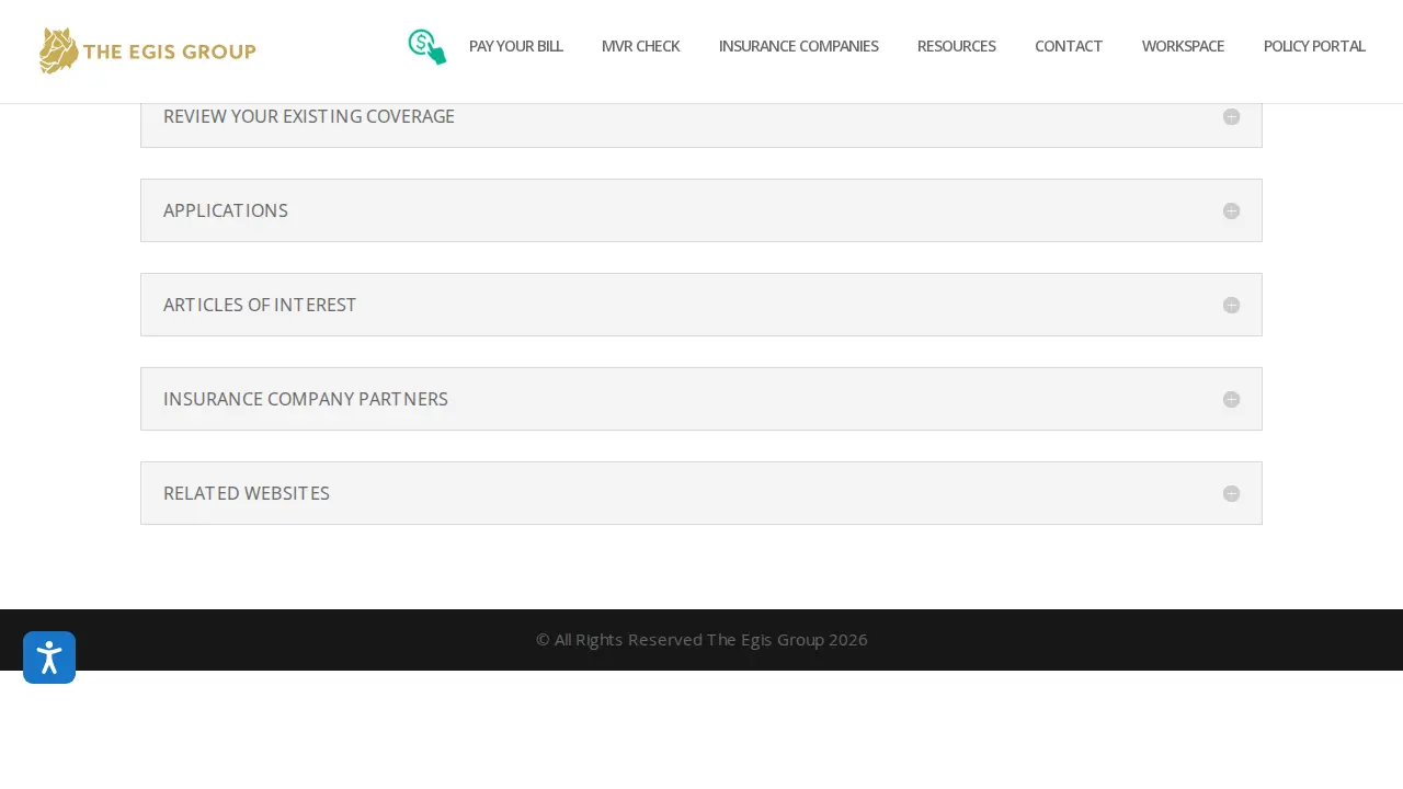 The Egis Group page