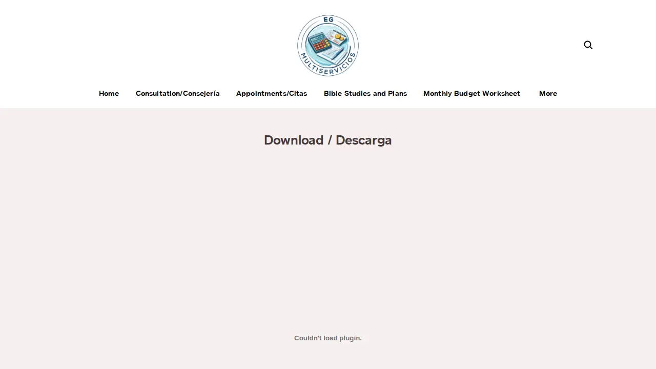 EG Multiservicios page