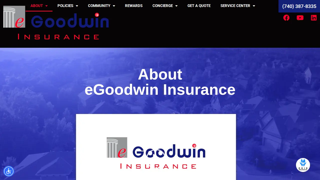 eGoodwin Insurance Agency page