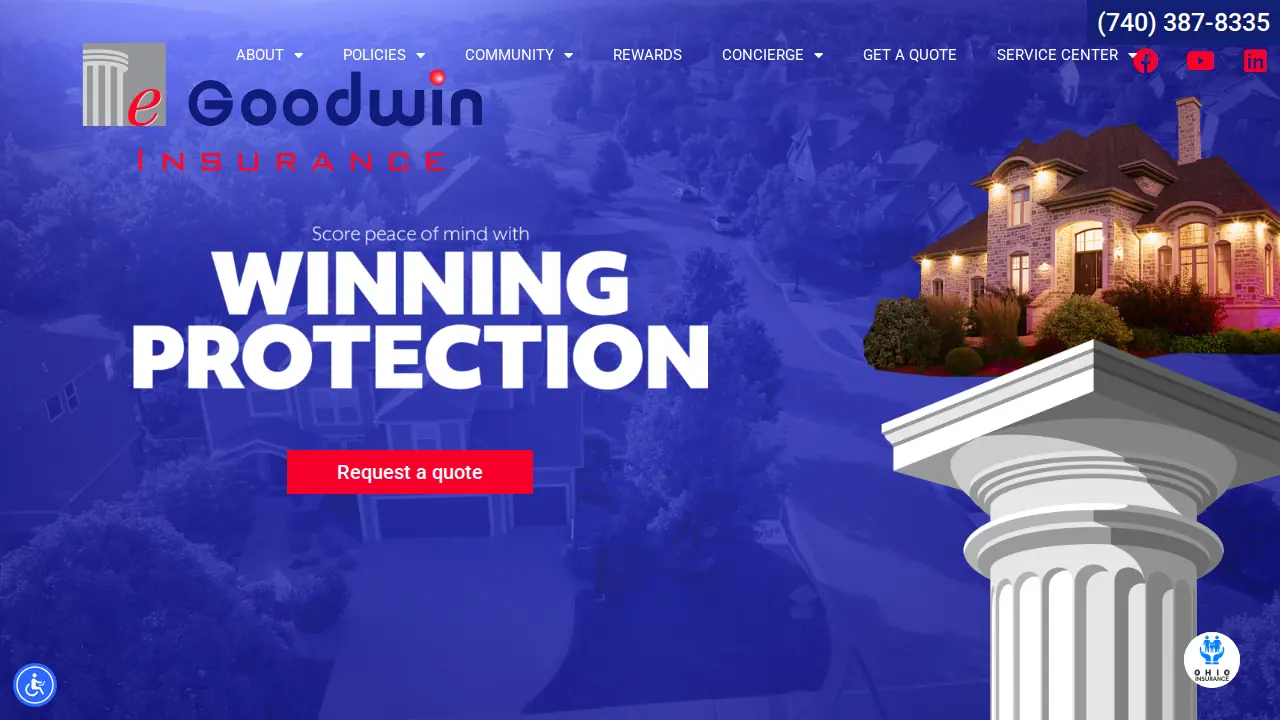 eGoodwin Insurance Agency website