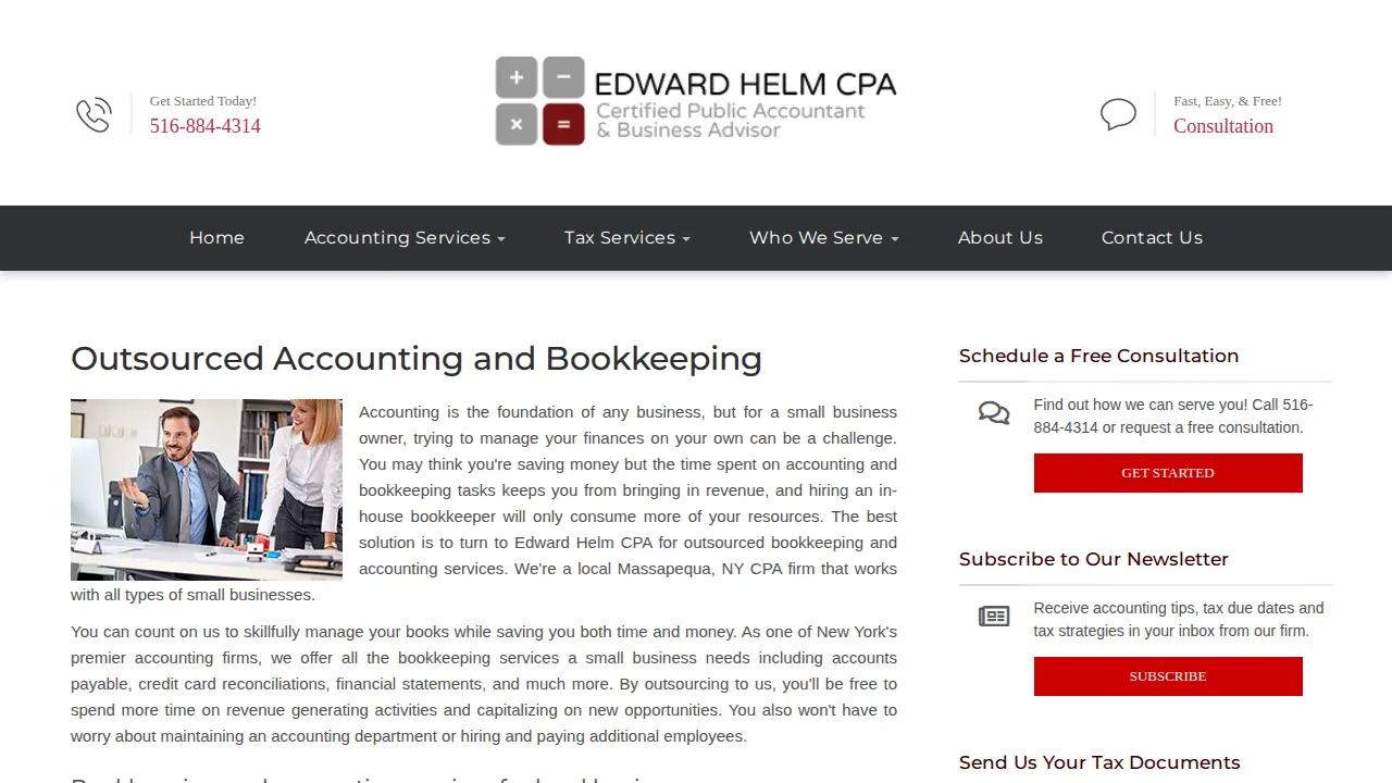 Edward Helm CPA page