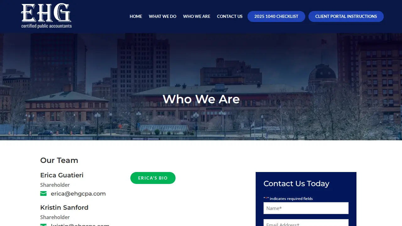 Erica Hope Guatieri, CPA, LLC page
