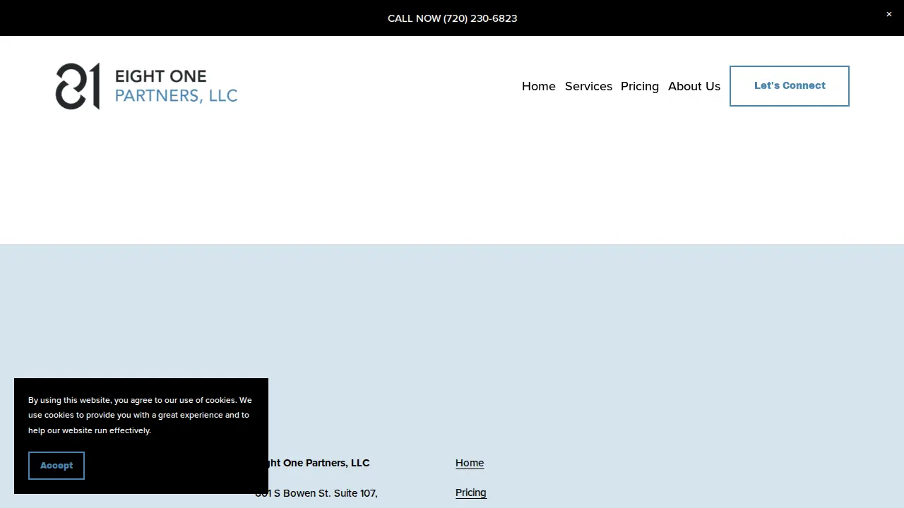 Eight One Partners, LLC page